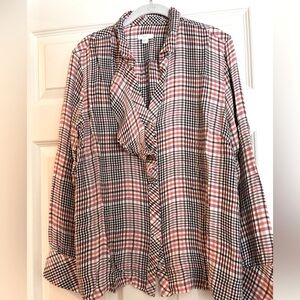 J. Jill Multicolor Plaid Shirt